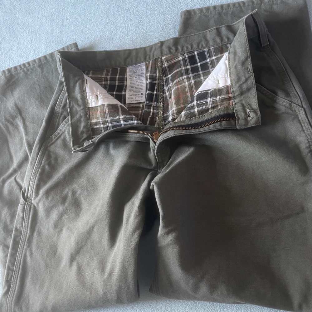 Men’s Carhartt Flannel-Lined Pants 34x30